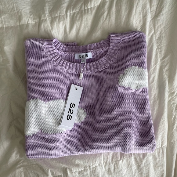 525 America Purple Cloud Sweater - Picture 3 of 5